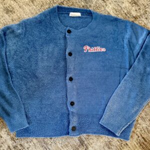 Phillies Sweater- Blue with Phillies patch