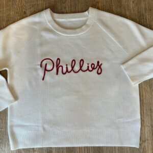 Phillies Sweater White & Red